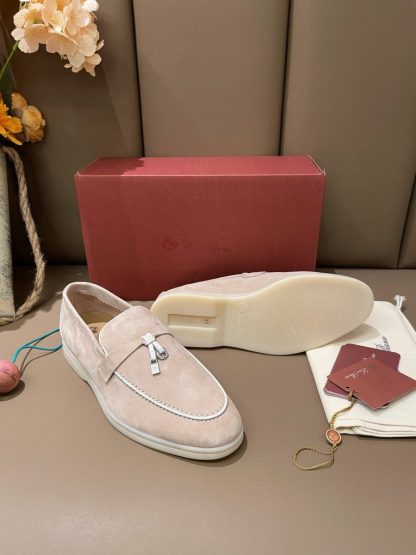 Replica Loro Piana Summer Charms Walk Moccasin Women's Suede Loafer #3169 - Image 7