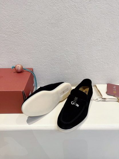 Replica Loro Piana Summer Charms Walk Moccasin Women's Suede Loafer #3148 - Image 3