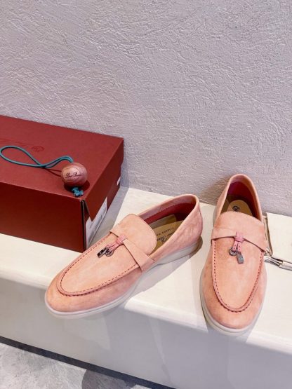 Replica Loro Piana Summer Charms Walk Moccasin Women's Suede Loafer #3125 - Image 9