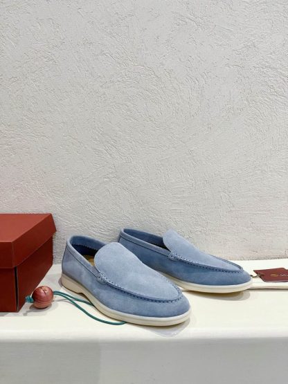 Replica Loro Piana Men's Summer Walk Loafers Suede Loafer #3189 - Image 6