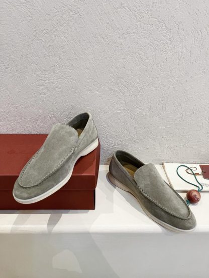 Replica Loro Piana Men's Summer Walk Loafers Suede Loafer #3187 - Image 5