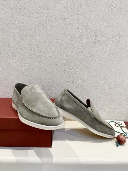 Replica Loro Piana Men's Summer Walk Loafers Suede Loafer #3187 - Image 6