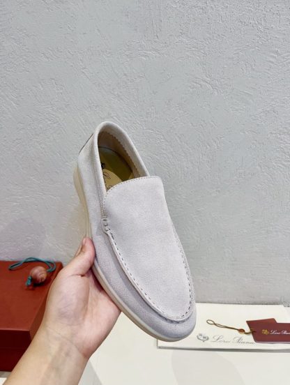 Replica Loro Piana Men's Summer Walk Loafers Suede Loafer #3177 - Image 6
