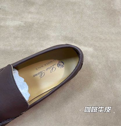 Replica Loro Piana Men's Summer Walk Loafers Calfskin #3199 - Image 4