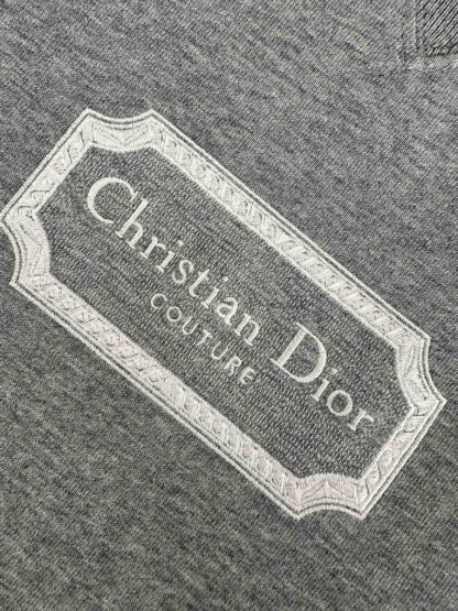 Replica Christian Dior Couture Relaxed-Fit T-Shirt Gray Cotton Jersey for Men #3300 - Image 3