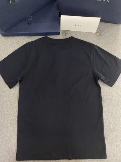Replica Christian Dior Couture Relaxed-Fit T-Shirt Black Cotton Jersey for Men #3301 - Image 2