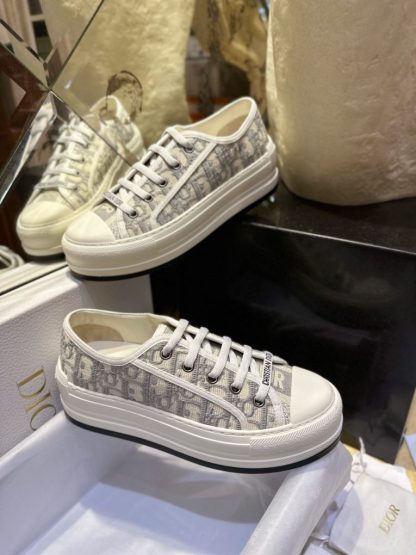 Replica Dior Walk'n'Dior Platform Sneaker Grey For Women 2024 #3325 - Image 7
