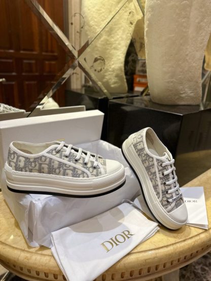 Replica Dior Walk'n'Dior Platform Sneaker Grey For Women 2024 #3325 - Image 2