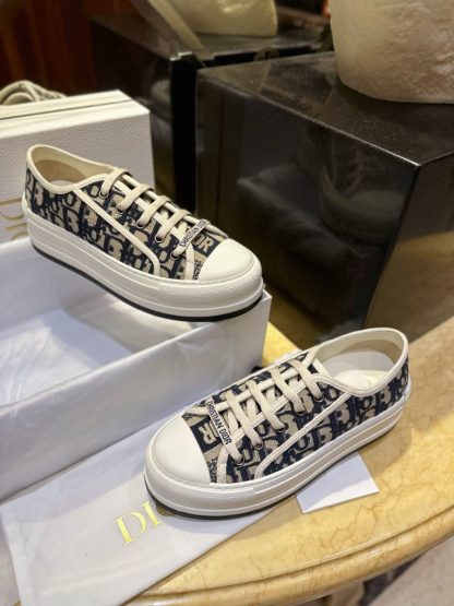 Replica Dior Walk'n'Dior Platform Sneaker Deep Blue For Women 2024 #3324 - Image 15