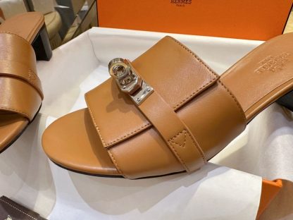 Replica Hermes Women's GIGI 50 Sandal Naturel CalfSkin #3335 - Image 3