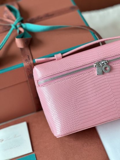 Replica Loro Piana Extra Pocket L19 Lizard Leather Bag #3066 - Image 9