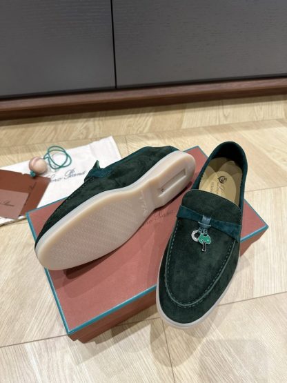 Replica Loro Piana Summer Charms Walk Moccasin Women's Suede Loafer #3176 - Image 4