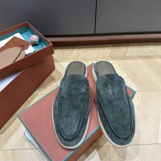 Replica Loro Piana Babouche Walk Loafers Men Suede Shoes #3250