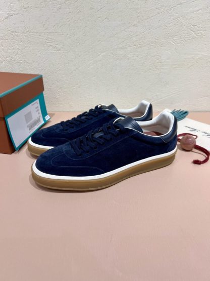 Replica Loro Piana Tennis Walk Sneakers Calfskin Suede #3214 - Image 2