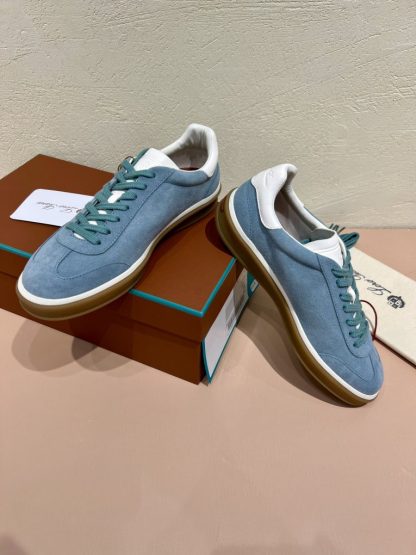 Replica Loro Piana Tennis Walk Sneakers Calfskin Suede #3213 - Image 3