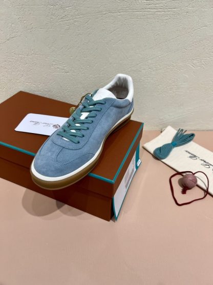 Replica Loro Piana Tennis Walk Sneakers Calfskin Suede #3213 - Image 6