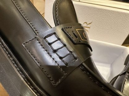 Replica Dior Boy Loafer Black Brushed Calfskin For Women 2024 #3319 - Image 7