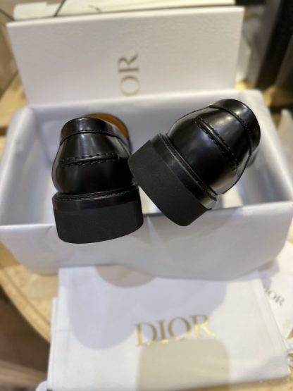 Replica Dior Boy Loafer Black Brushed Calfskin For Women 2024 #3319 - Image 8