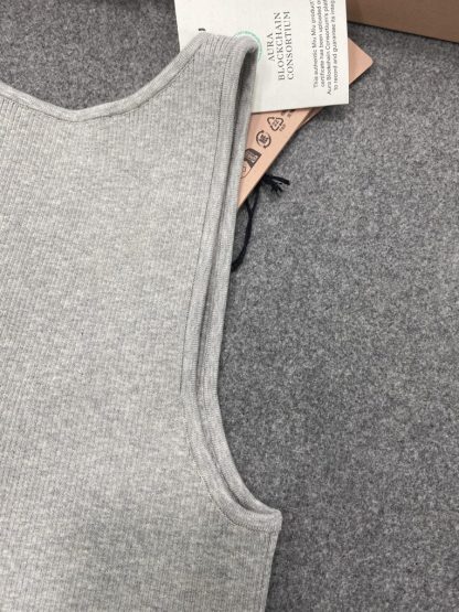 Replica Miu Miu Cotton knit tank top Marble Gray Women 2024 #3315 - Image 14
