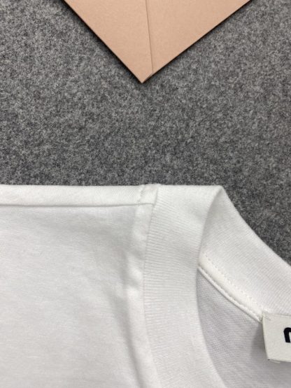 Replica Miu Miu Cotton jersey T-shirt Women white 2024 #3309 - Image 6