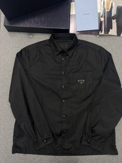 Replica Prada Black Re-Nylon shirt 2024 Men #3310