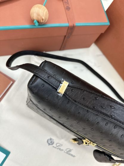 Replica Loro Piana Extra Bag L27 Ostrich Leather #3080 - Image 8