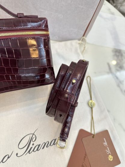 Replica Loro Piana Extra Pocket L19 Alligator Leather Bag #3051 - Image 7
