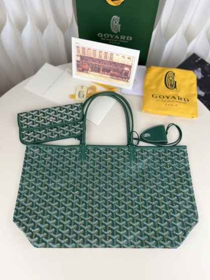 Replica Goyard Saint Louis PM Bag Tote Bags Green #3358 - Image 9