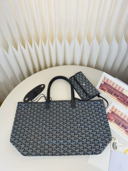 Replica Goyard Saint Louis PM Bag Tote Bags Grey #3361 - Image 19