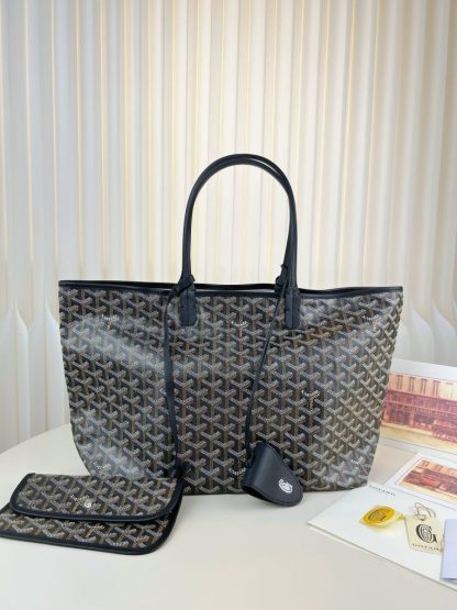 Replica Goyard Saint Louis PM Bag Tote Bags Black #3360 - Image 16