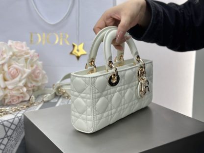 Replica Dior Small Lady D-Joy Bag Latte Cannage Lambskin #3284 - Image 13