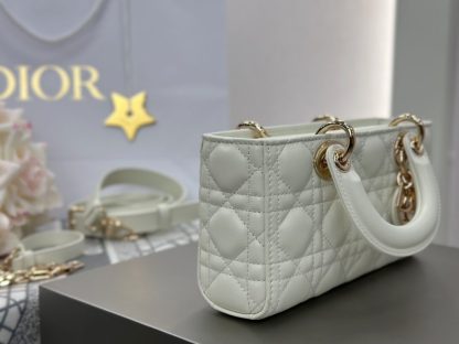 Replica Dior Small Lady D-Joy Bag Latte Cannage Lambskin #3284 - Image 2