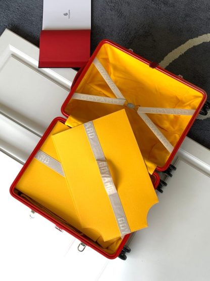 Replica Goyard Luggage Bourget PM Trolley Case Red #3454 - Image 8