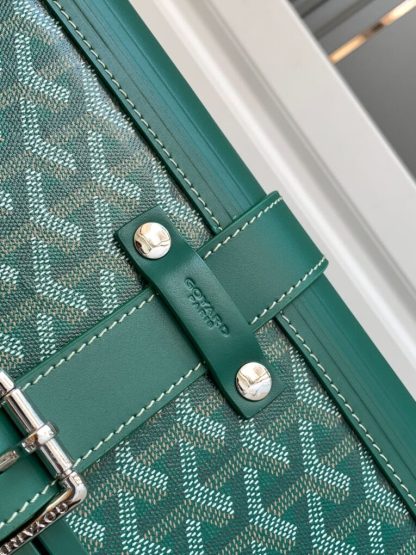 Replica Goyard Luggage Bourget PM Trolley Case Green #3446 - Image 10