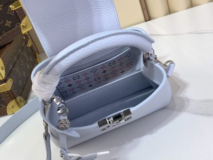 Replica Louis Vuitton Capucines Mini M21416 Blue #3564 - Image 5