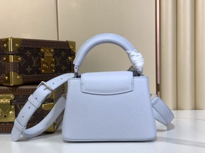 Replica Louis Vuitton Capucines Mini M21416 Blue #3564 - Image 8