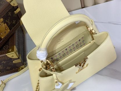 Replica Louis Vuitton Capucines East-West Mini M11351 Yellow #3563 - Image 3