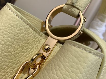 Replica Louis Vuitton Capucines East-West Mini M11351 Yellow #3563 - Image 5