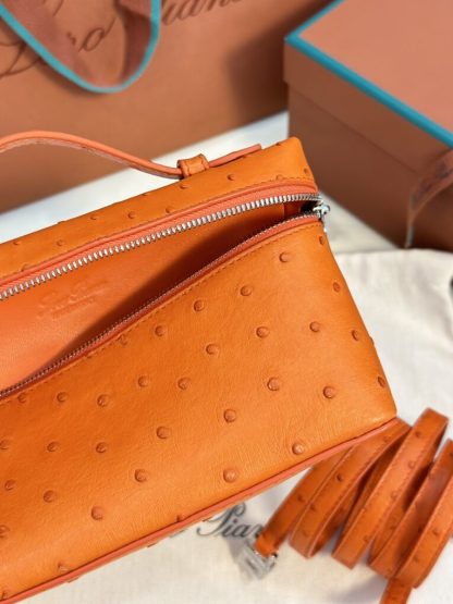 Loro Piana Replica Extra Poket L19 Ostrich leather Orange #3471 - Image 2