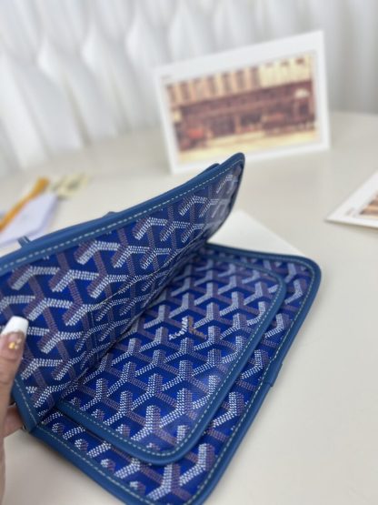 Replica Goyard Plumet Pocket Wallet Strap Bags Sky Blue #3391 - Image 16