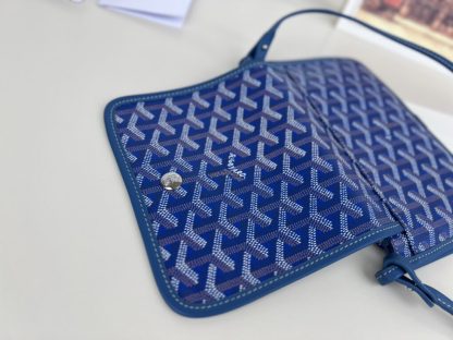 Replica Goyard Plumet Pocket Wallet Strap Bags Sky Blue #3391 - Image 11