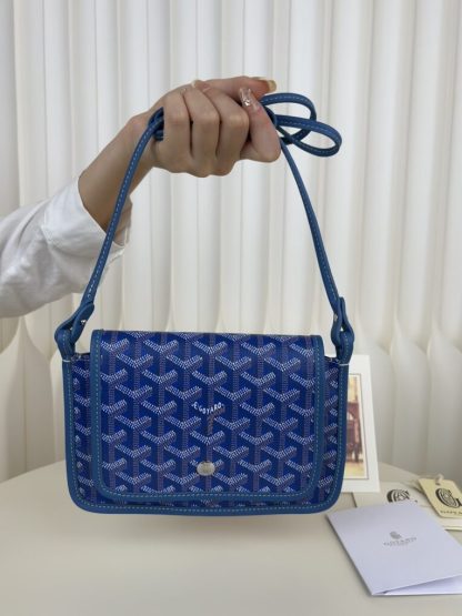 Replica Goyard Plumet Pocket Wallet Strap Bag Blue #3410 - Image 17
