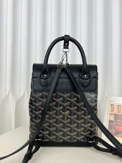 Replica Goyard Alpin Mini Backpack Strap Bag Black #3411 - Image 17