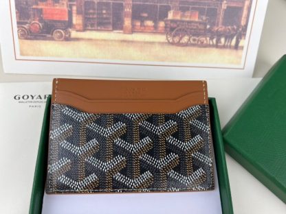 Replica Goyard Saint-Sulpice Card Wallet Card holder Black & Tan #3432 - Image 2