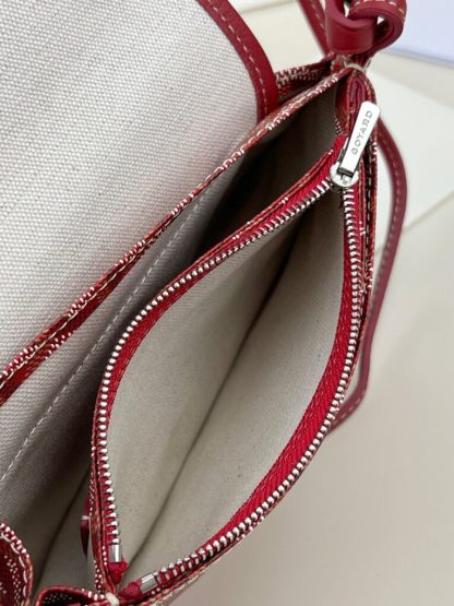 Replica Goyard Plumet Pocket Wallet Strap Bags Red #3387 - Image 5