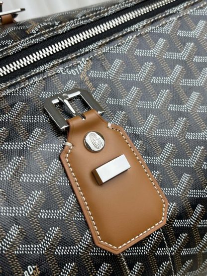 Replica Goyard Boston 45 bag Travel Bags Black & Tan #3363 - Image 13