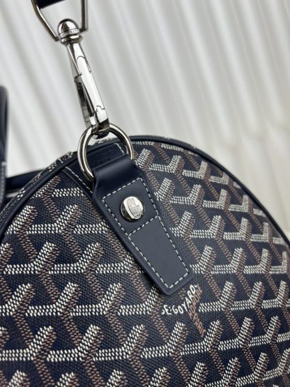 Replica Goyard Boston 45 bag Travel Bags Navy Blue #3364 - Image 4