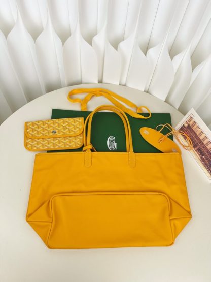 Replica Goyard Anjou GM Bag Yellow Tote #3373 - Image 3