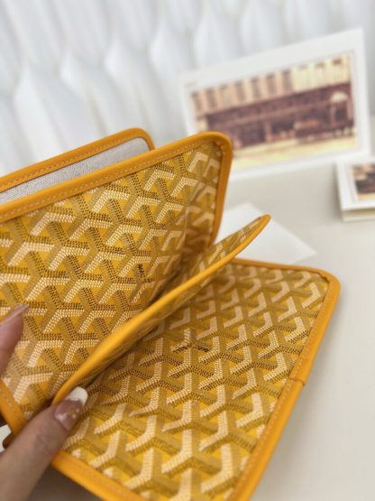 Replica Goyard Plumet Pocket Wallet Strap Bags Yellow #3390 - Image 15