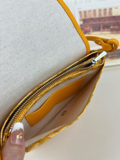 Replica Goyard Plumet Pocket Wallet Strap Bag Yellow #3409 - Image 17
